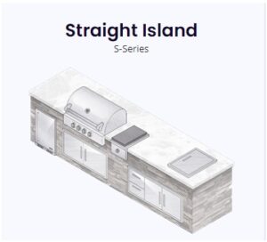 straight island rendering