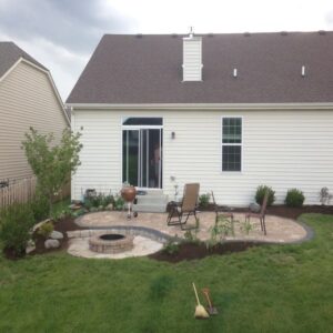 picture of backyard firepit