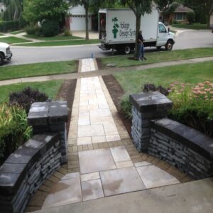 picture of paved front entrance